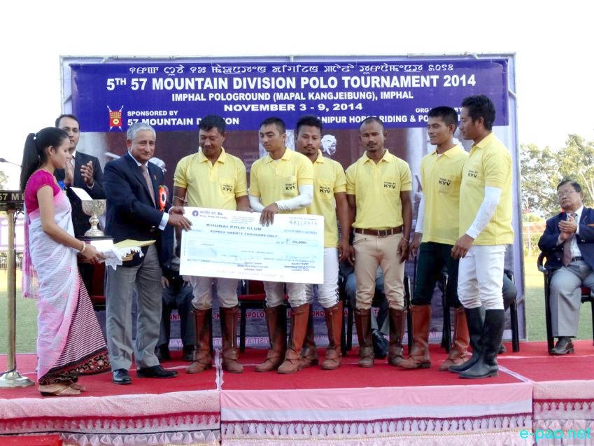 5th 57 Mountain Division Polo Finals : Prize Distribution at Imphal Pologround :: November 09 2014