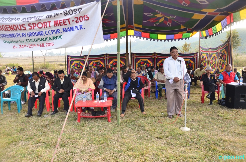 1st Indigenous Sports Meet 2015 at Lukhumbi play ground, Churchandpur District :: 24 February 2015