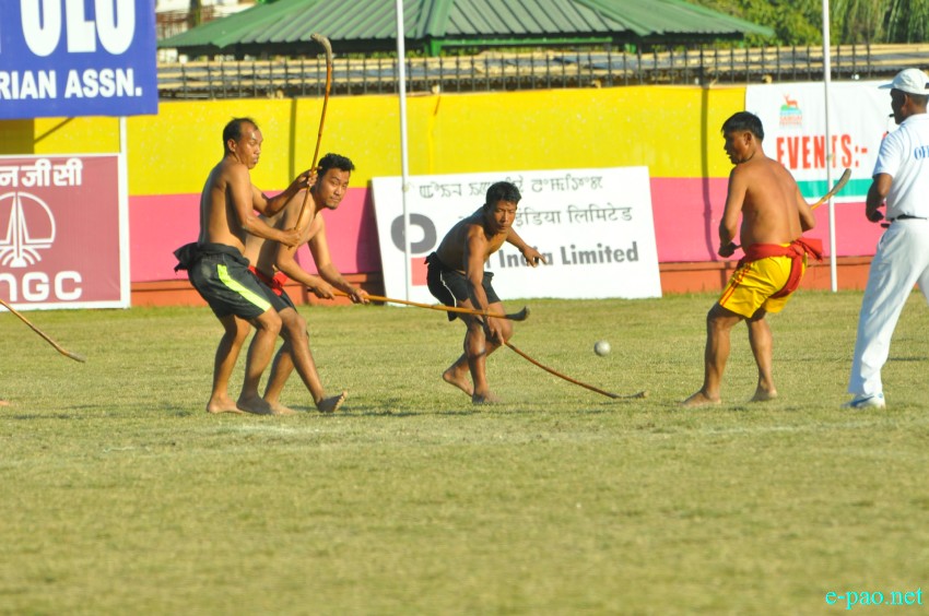Mukna Kangjei -  An indigenous game of Manipur - during an exhibition match :: last week of November 2018