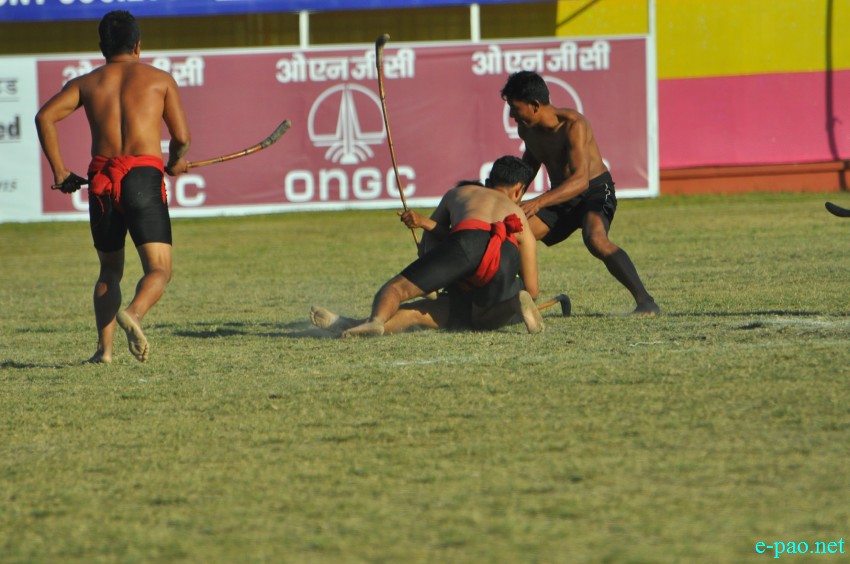 Mukna Kangjei -  An indigenous game of Manipur - during an exhibition match :: last week of November 2018