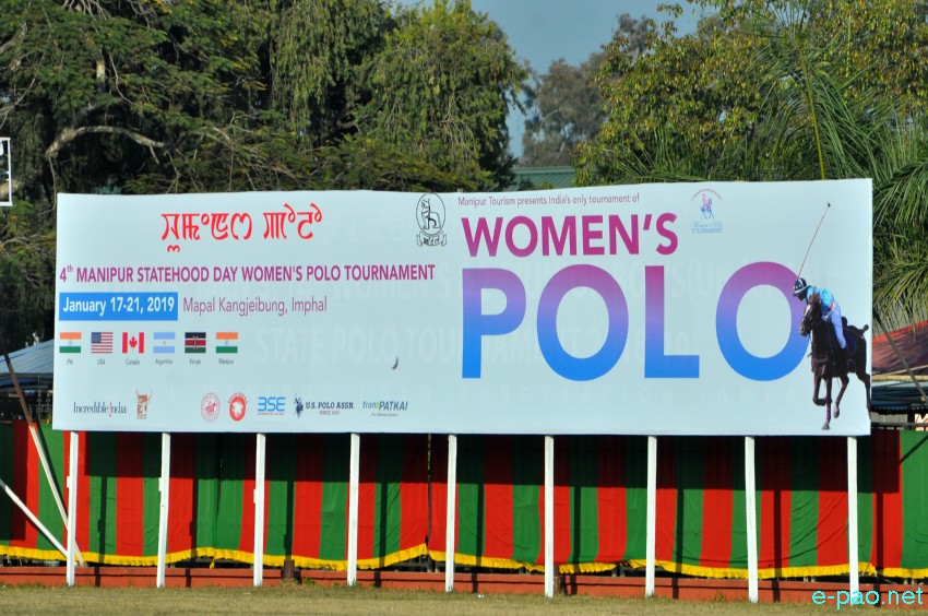 Opening Match : 4th Statehood Day Women's International Polo Tournament at Mapal Kangjeibung , Imphal :: 17 January 2019
