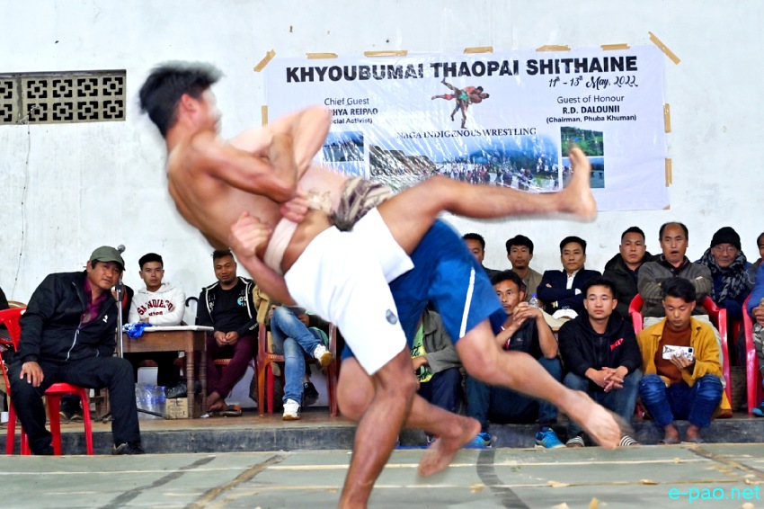 Naga Indigenous Wrestling : as part of Thaopai Shithaine festival of Poumai tribe at Phuba, Senapati :: 12 May 2022