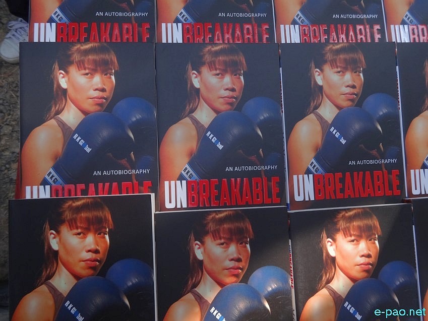   Mary Kom's autobiography 'Unbreakable' launched at Imphal college  :: 18 Dec 2013 