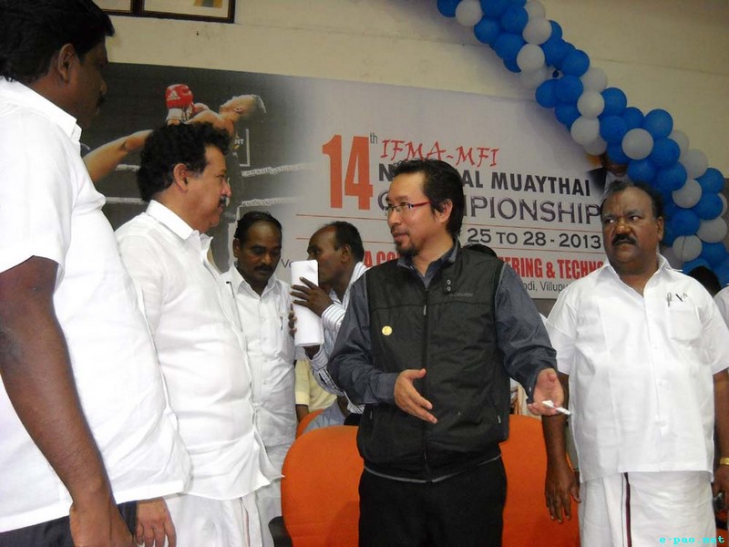 14th IFMA-MFI National Muaythai Championship held at Kandasamy Memorial Indoor Stadium, Villupuram, Tamil Nadu :: July 25 to 28, 2013