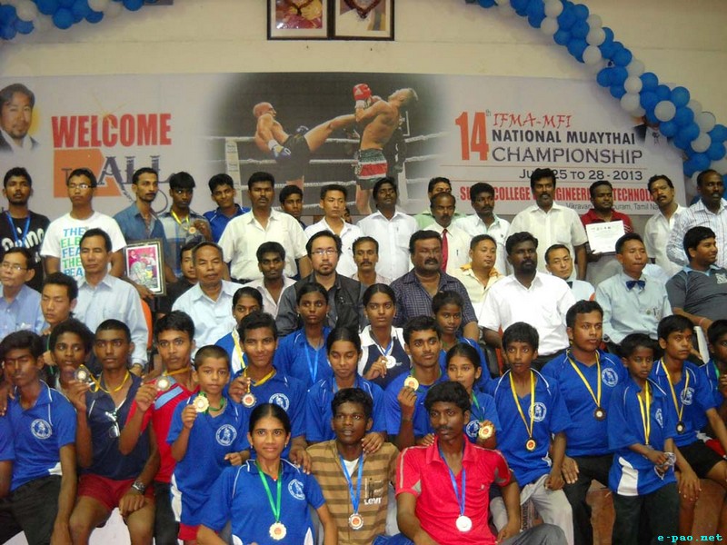 14th IFMA-MFI National Muaythai Championship held at Kandasamy Memorial Indoor Stadium, Villupuram, Tamil Nadu :: July 25 to 28, 2013