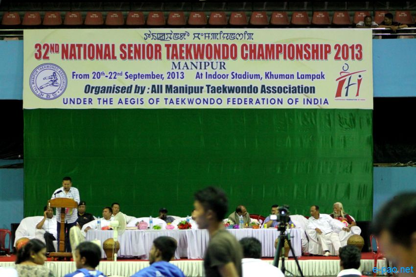 32nd National Senior Taekwondo championship 2013  at Khuman Lampak Indoor stadium :: 20 - 22,  September 2013