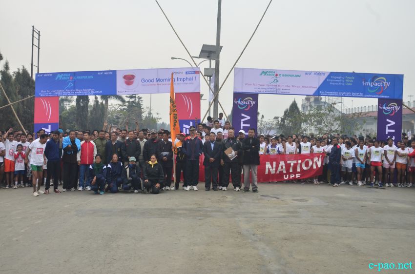 8th Mega Marathon 2014 - under theme 'Run for Your Nation' at Imphal ::  16 February 2014