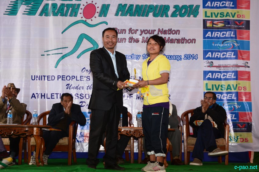 8th Mega Marathon 2014 - under theme 'Run for Your Nation' at Imphal ::  16 February 2014
