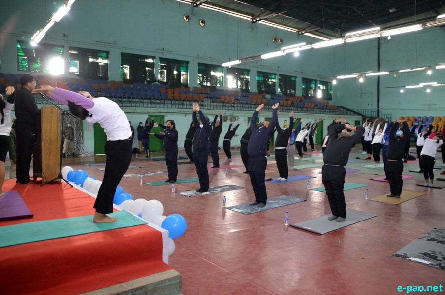  Surya Namaskar Practice at Manipur University Yoga Department