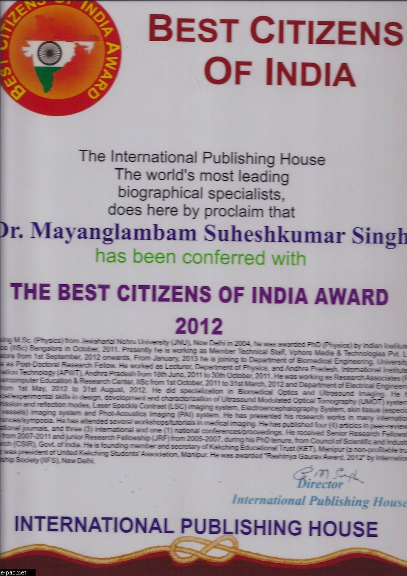 Best Citizens of India, 2012