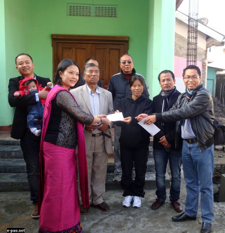 European Manipuri Association (EMA) donates $1000 to Mary Kom Boxing Academy