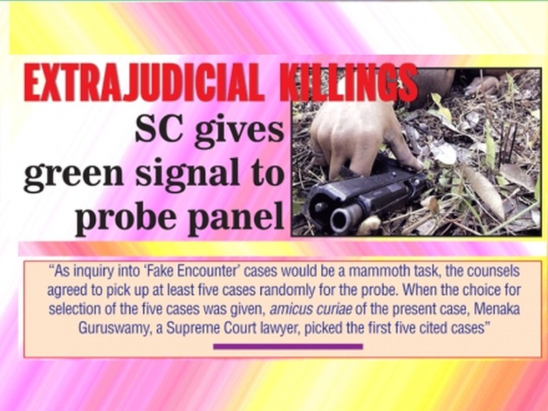 Extrajudicial killings: SC gives green signal to probe panel 