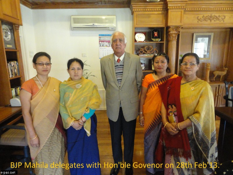 BJP Manipur meets with Governor