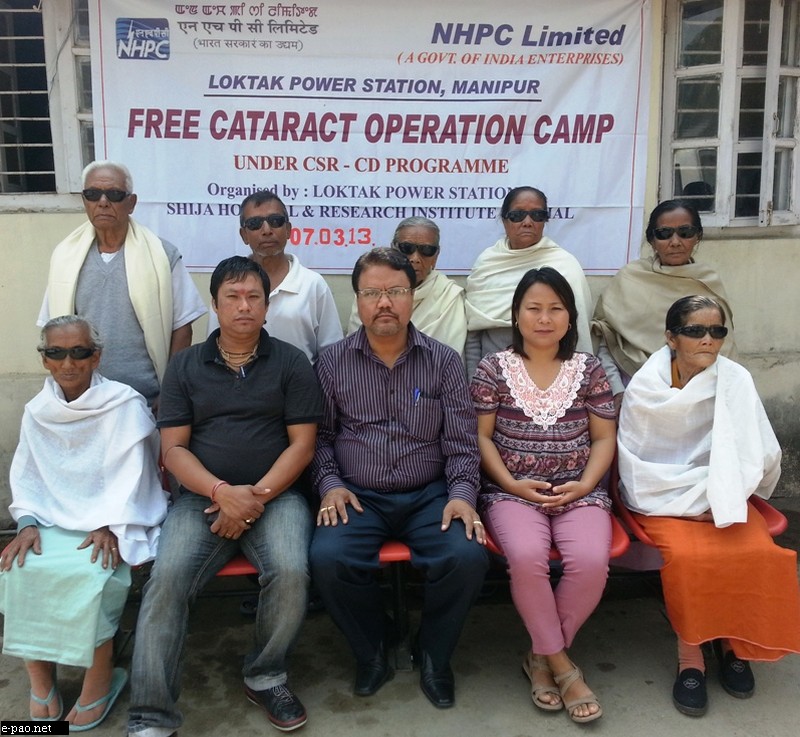 Free Cataract Operation at Imphal organized by Loktak Power Station
