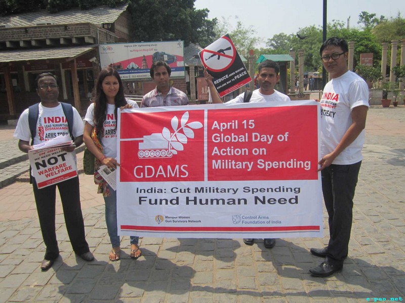 Global Day of Action on Military Spending Campaign at Dilli Haat 15 April 2013