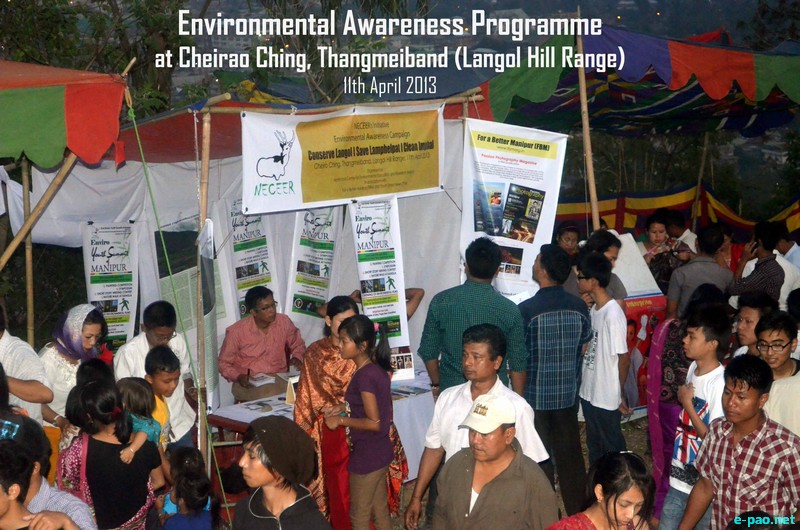 Environmental awareness programme at Cheirao Ching, Thangmeiband (Langol Hill Range) on April 11 2013