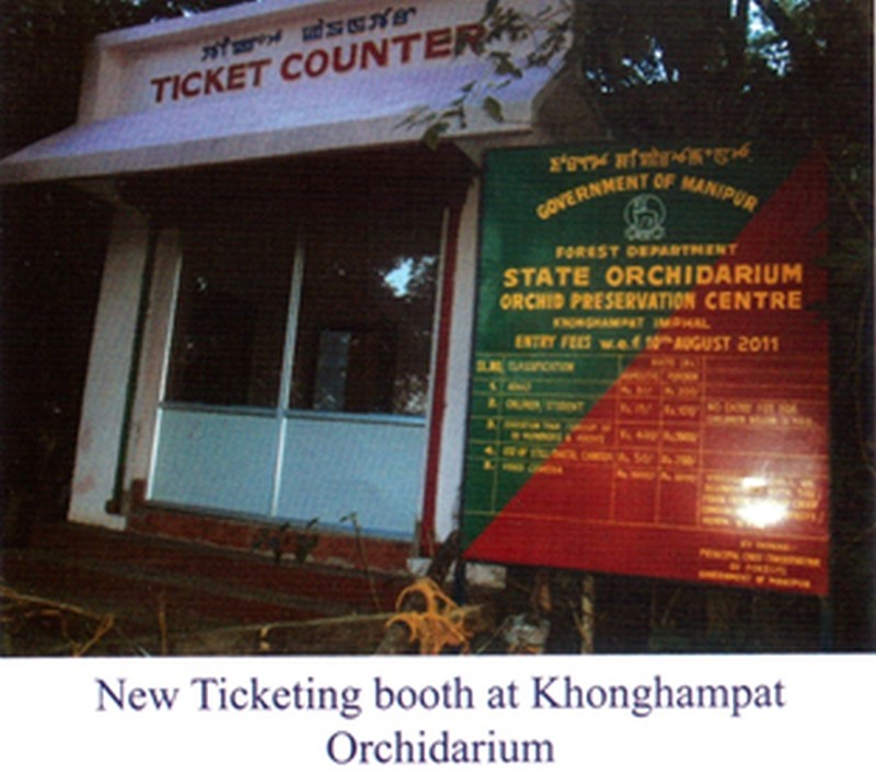 New Ticketing booth at Khongampat Orchidarium 