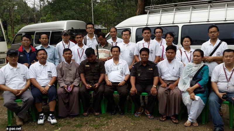   The Mission Myanmar team with Myanmar officials before leaving for Monywa from Tamu 