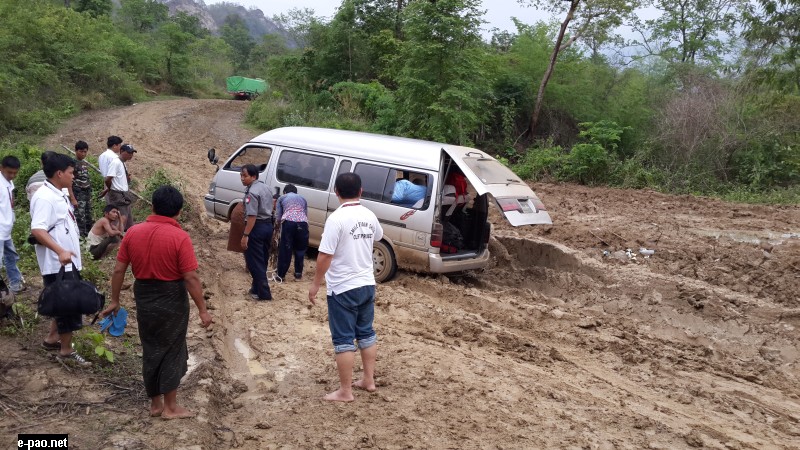  The vehicle carrying Mission Myanmar team on the way to Monywa 