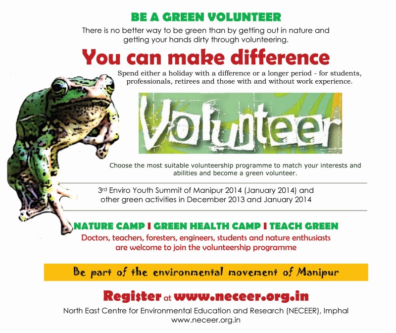 NECEER Green Volunteership Programme : Winter 2013-14