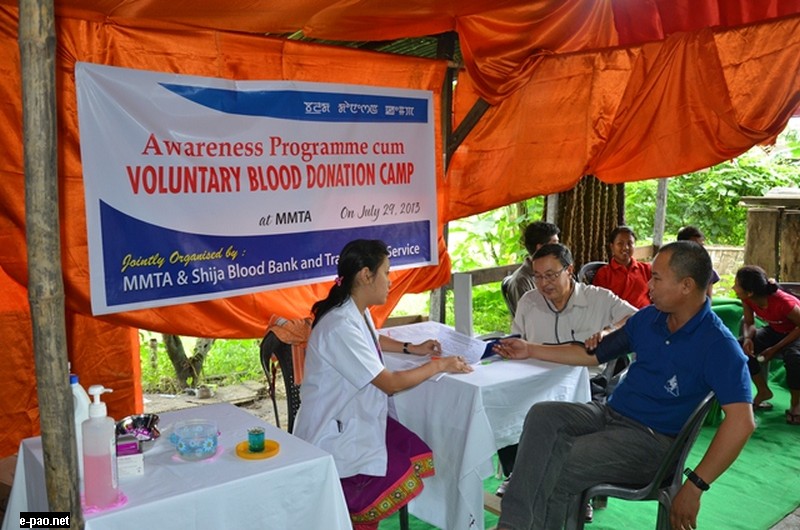 Blood Donation Camp At MMTA Complex