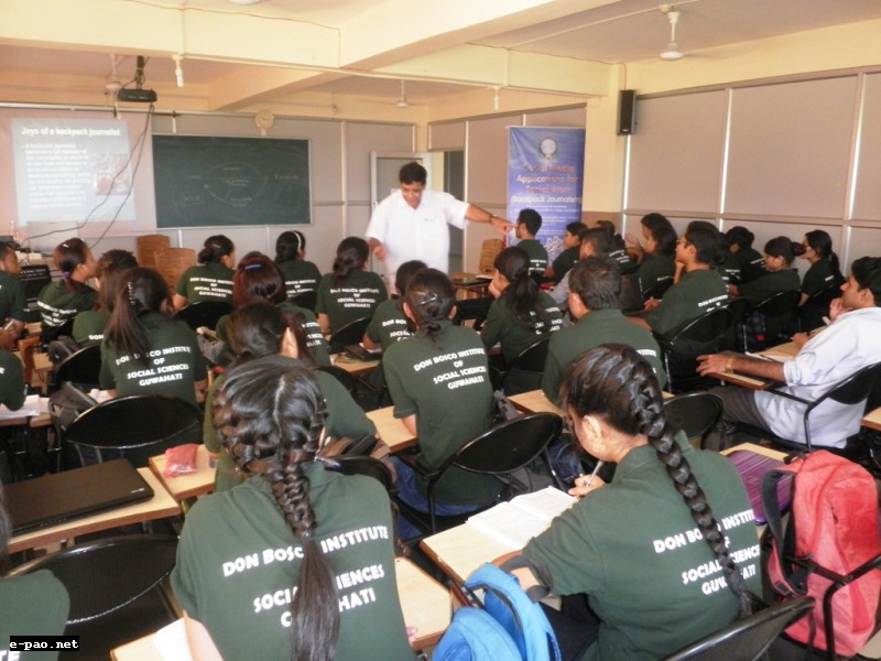 MSW Students of Don Bosco University's (DBU)  Trained in Citizen Journalism