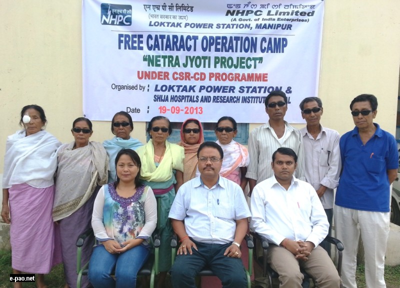 Free cataract Operation (11th Batch) held at SHRI, Imphal by Loktak Power Station