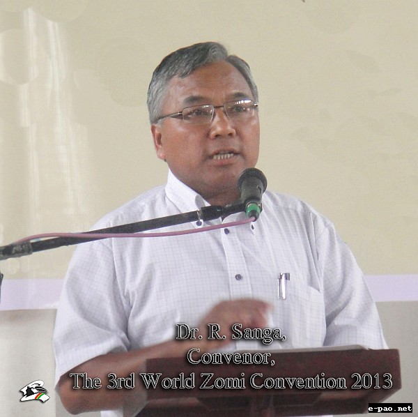 Dr. R Sanga Laingek - The 3rd World Zomi Convention 2013