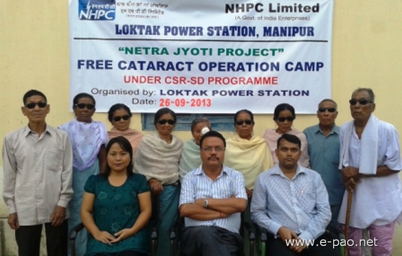 Benificiaries of the Free Cataract Operation (12th batch) at SHRI, Imphal on September 26 2013