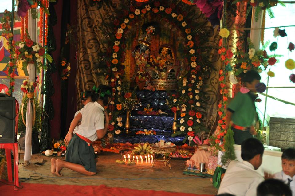 Janmastami Celebrations at Srila Sripad Siksa Niketan, Kairangathen Sinam, Imphal East
