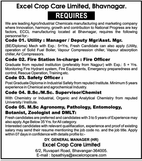 Jobs at EXCEL