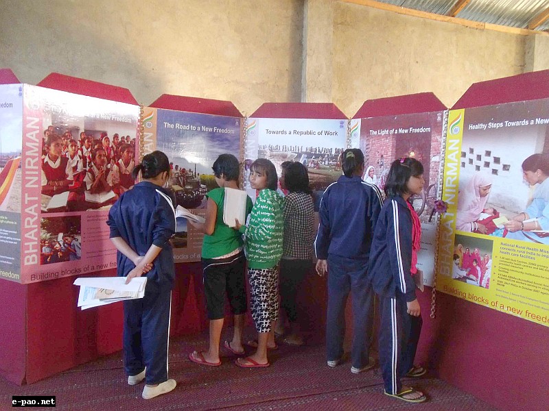 Photo exhibition at Khangabok Government High School in Thoubal District of Manipur 