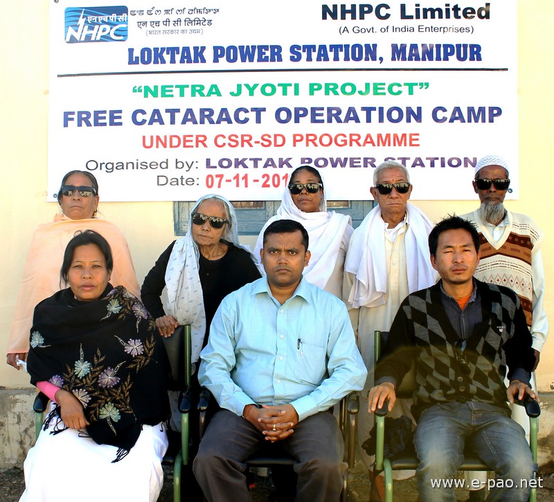Beneficiaries of the Free Cataract Operation (18th batch) at SHRI, Imphal on November 7 2013