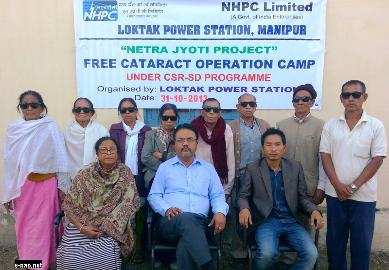 ree Cataract Operation (17th batch) held at SHRI, Imphal by Loktak Power Station