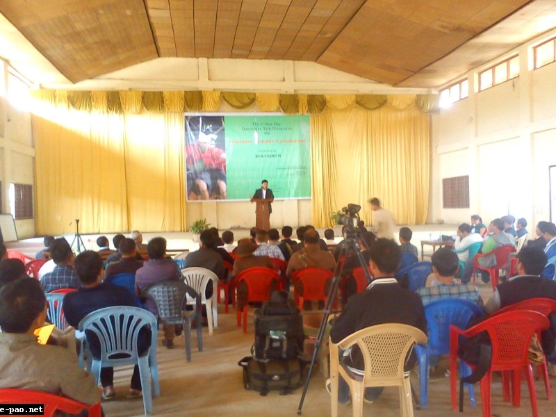 One Day Discussion On Kuki Nationalism at B Vangnom Community Hall, Lamka