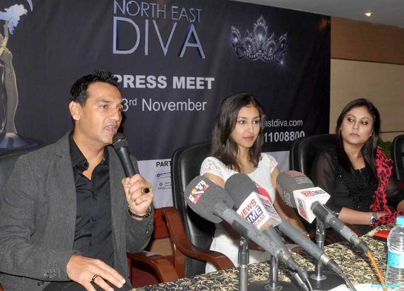 North East Diva 2013 : Press meet with Marc Robinson and Miss India World Navneet Kaur Dhillon