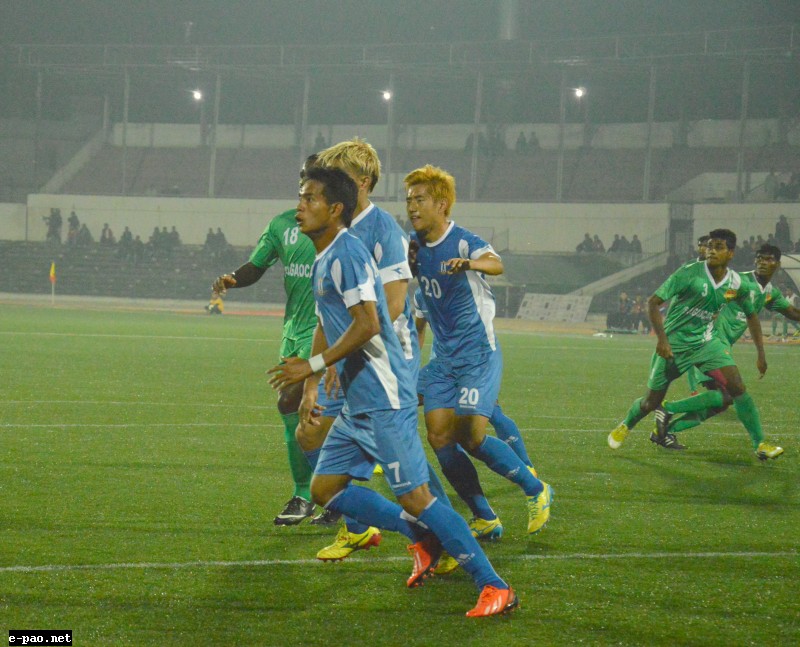 Rangdajied United Vs Salgaocar at I-League Football at Shillong on 5 Nov 2013