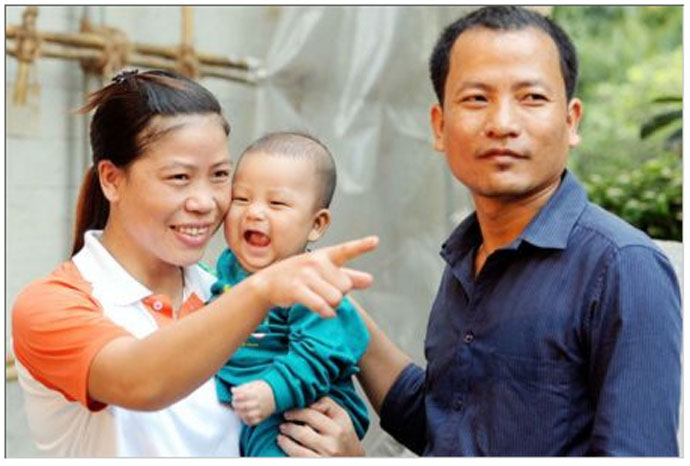 Mary Kom and her every supportive husband Onler Karong