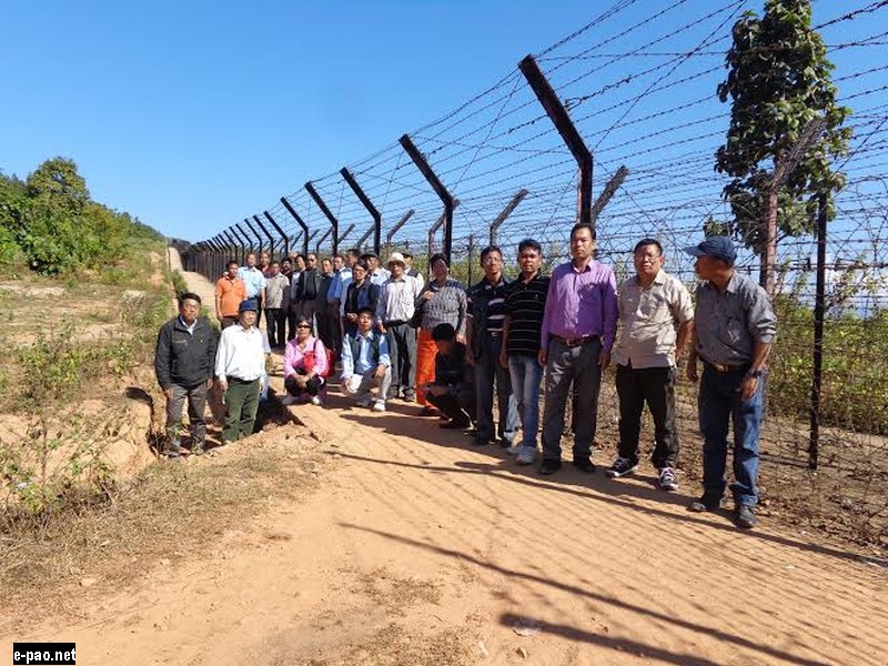 Joint visit to the Indo-Myanmar border fencing areas 