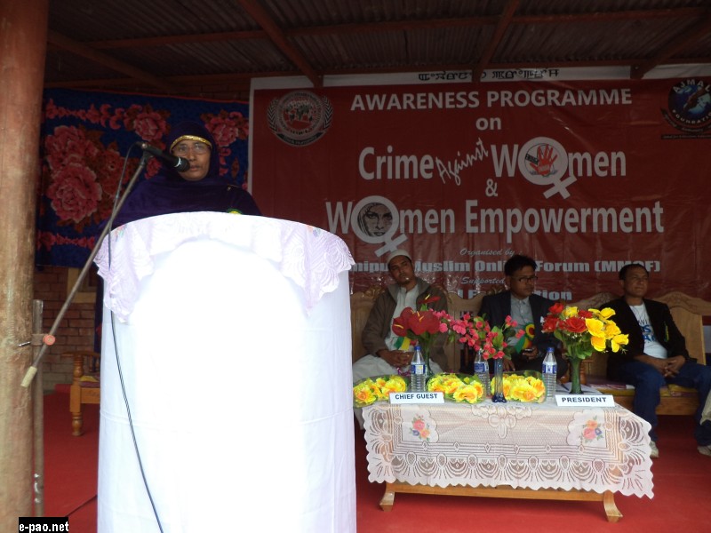 Ms. Anwari Noorjahan, President, United Manipuri Muslim Women Development Organisation