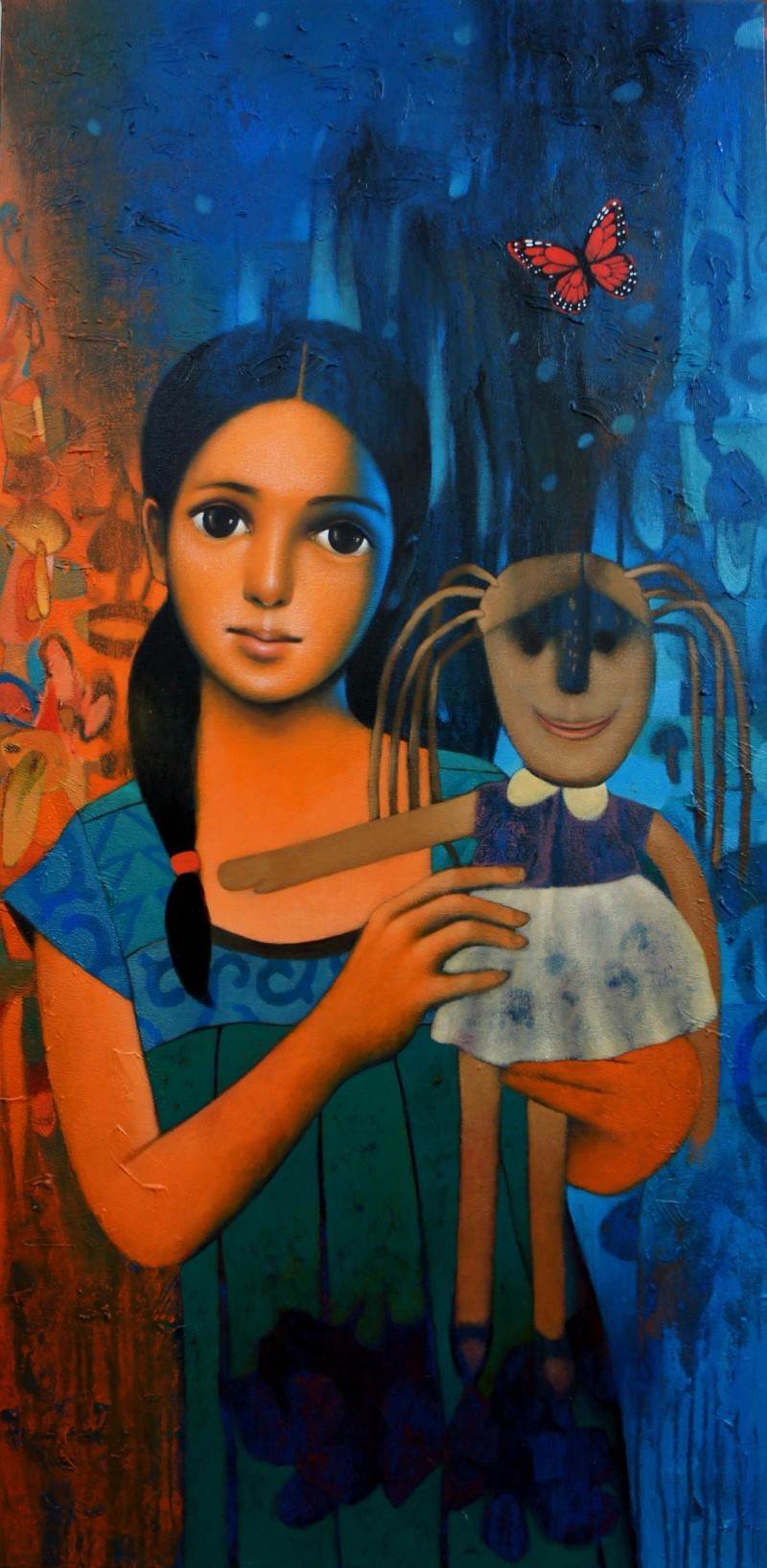 A painting by Oinam Dilip