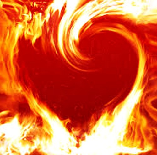 Heart on fire!