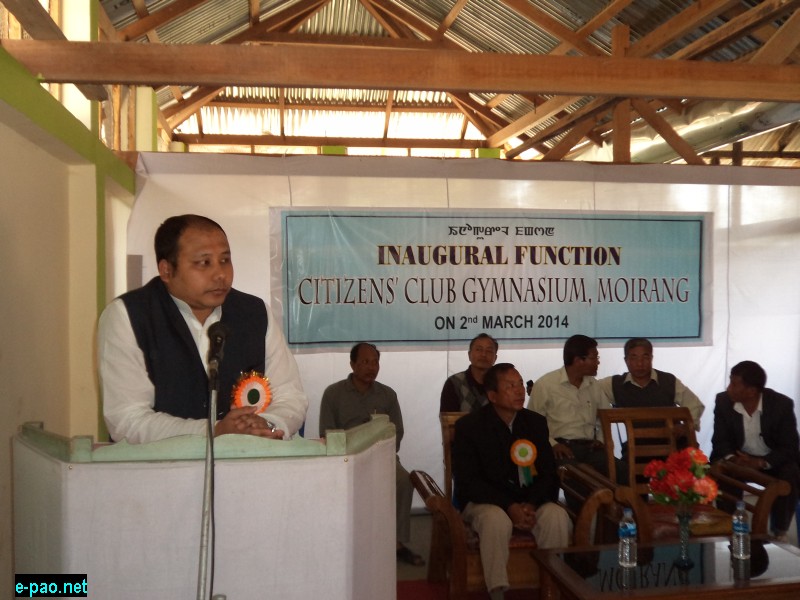 Citizens' Club Gymnasium inaugurated at Moirang