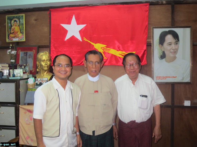 Nehginpao Kipgen meeting senior leaders of National League for Democracy (NLD) in Rangoon