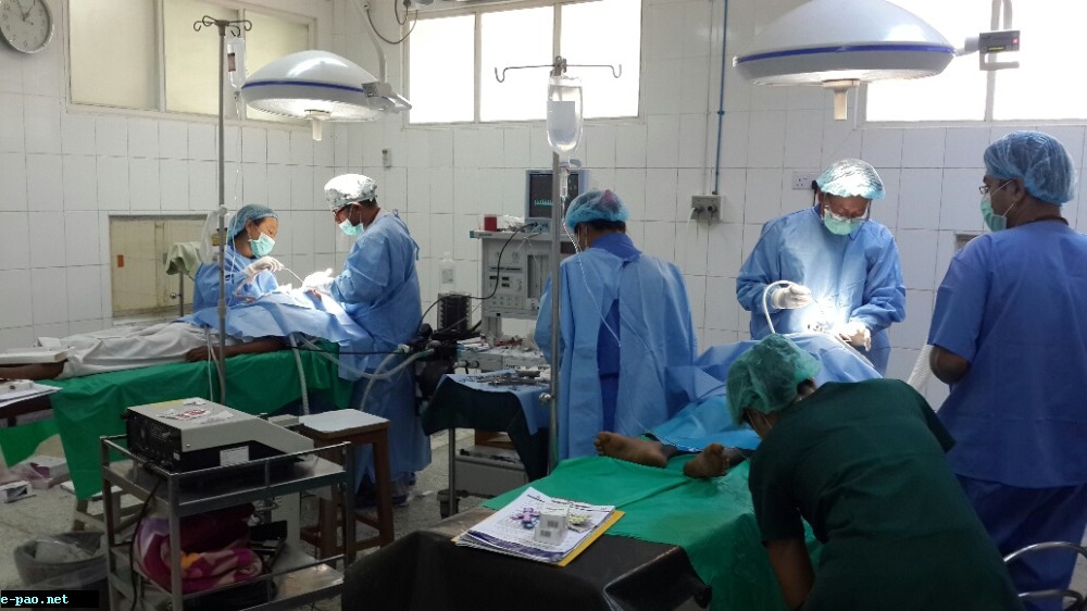 A Key Hole Surgery in progress at Sagaing