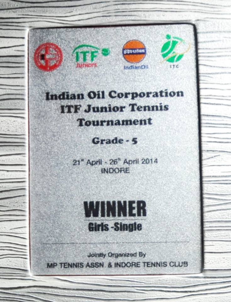 Jennifer Luikham Bags Both Tennis Titles at ITF Junior Indore