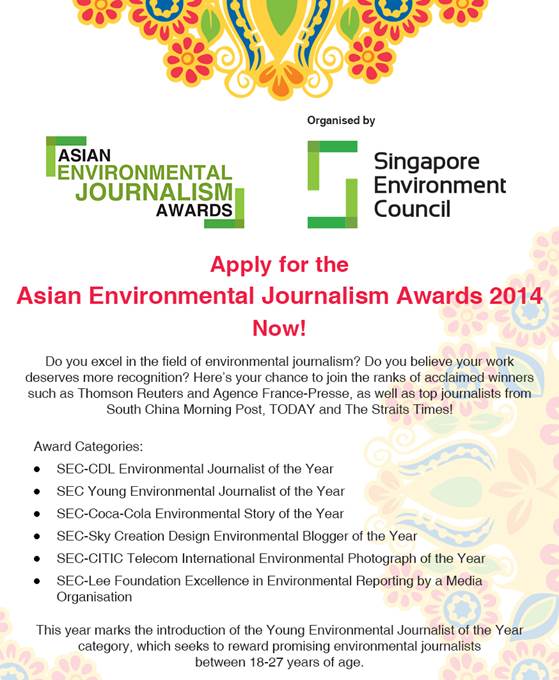 Asian Environmental Journalism Awards (AEJA) 2014 