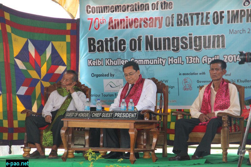 Dignitaries at the dias at the Commemoration of 70th Anniversary Battle of Nunshigum