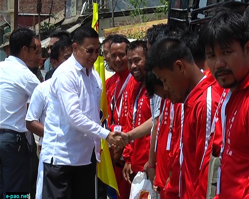 AMFIMPA (All Manipur Film Makers' And Producer Association) team Flagged-off ceremony