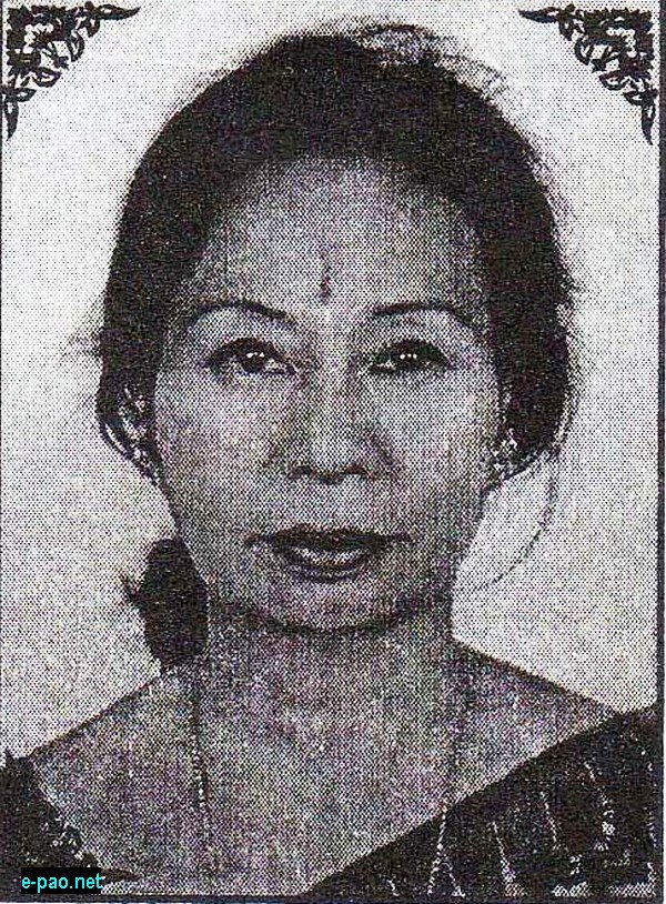 Kumari Thokchom Ibemubi Devi : Manipur State Kala Akademi Award 2011: Dance